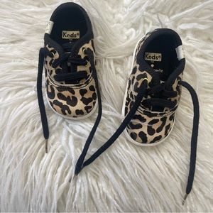 🖤 KEDS X KATE SPADE leopard sneakers • baby size 2